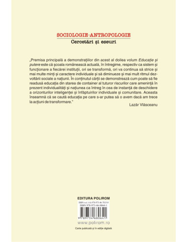 Educaţie şi putere (vol. II) Educaţie şi putere (vol. II)