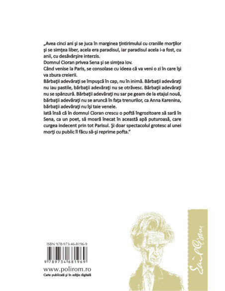 Cioran. Ultimul om liber