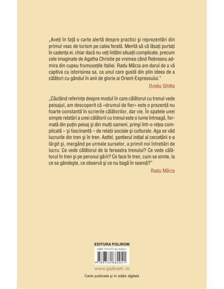 Călători români privind pe fereastra trenului