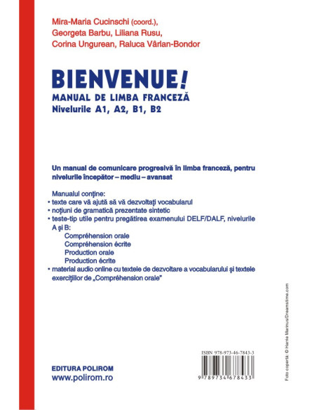 Bienvenue! Manual de limba franceză
