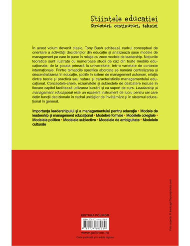 Leadership şi management educaţional Leadership şi management educaţional