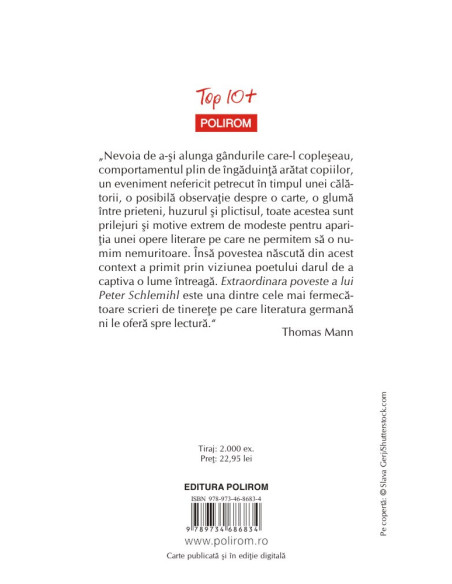 Extraordinara poveste a lui Peter Schlemihl