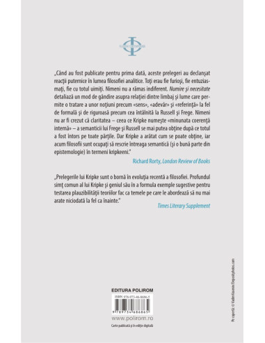 Numire şi necesitate Numire şi necesitate