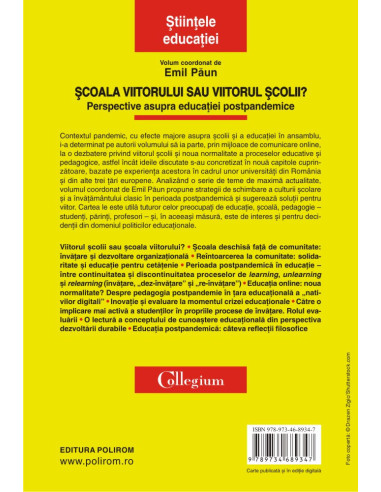 Şcoala viitorului sau viitorul şcolii?
