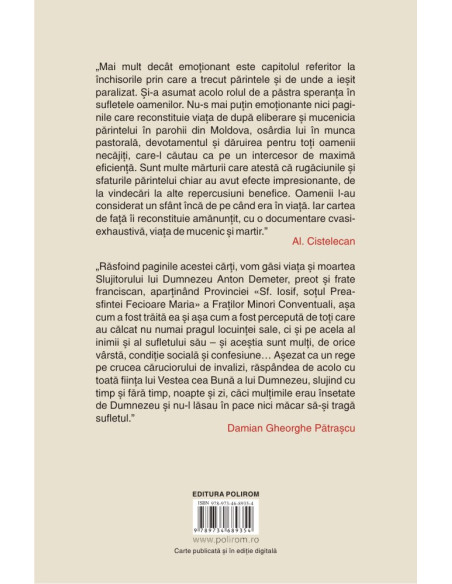 Mai liber ca oricând. Părintele Anton Demeter