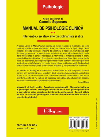 Manual de psihologie clinică 