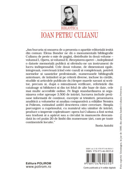 Ioan Petru Culianu. Bibliografie. 1. Opera