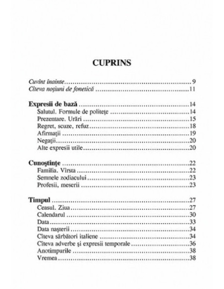 Ghid de conversație român-italian