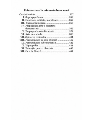 Minunata lume nouă. Reîntoarcere în...