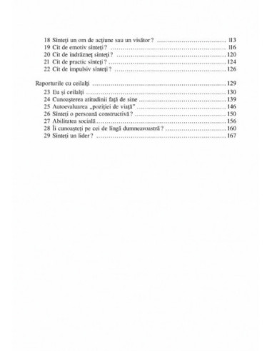 Cunoaşte-te pe tine însuţi. 29 de...