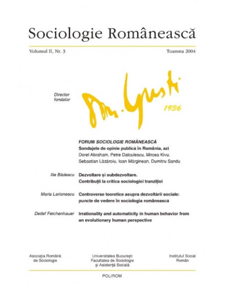 Sociologie Românească. Volumul II. Nr. 3. Toamna 2004