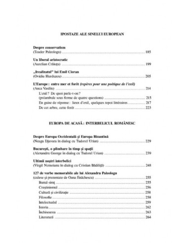 Nostalgia Europei. Volum în onoarea...