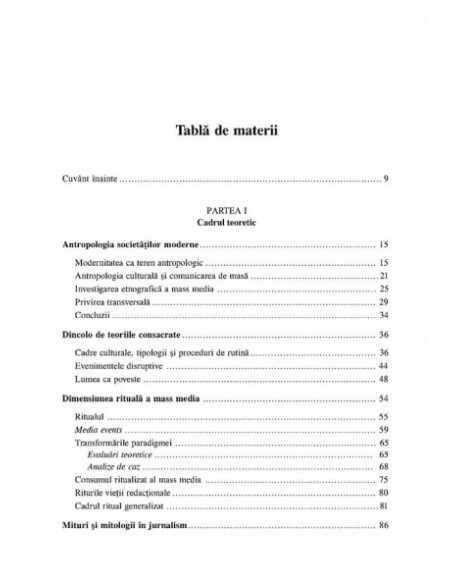 Mass media, mit și ritual. O perspectivă antropologică
