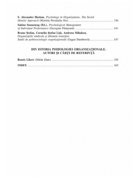Revista de Psihologie Organizaţională. Vol. II, Nr. 4/2002