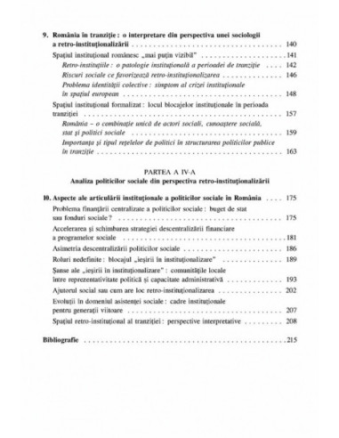 Imagini instituționale ale tranziției