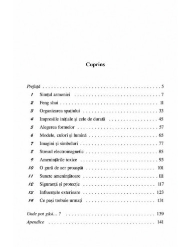 Feng Shui. Armonia casei tale