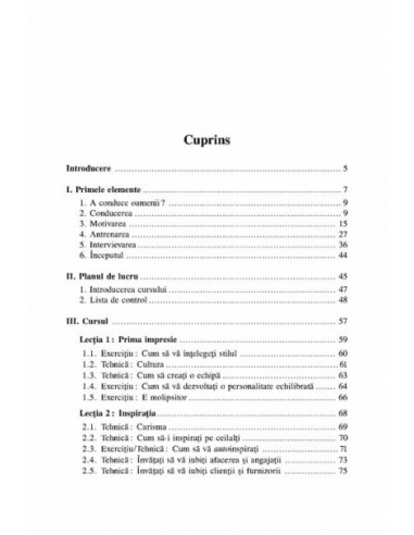 Arta de a-i conduce pe ceilalți. Curs...