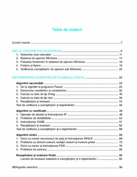 Informatică. Caiet de lucru pentru clasa a V-a