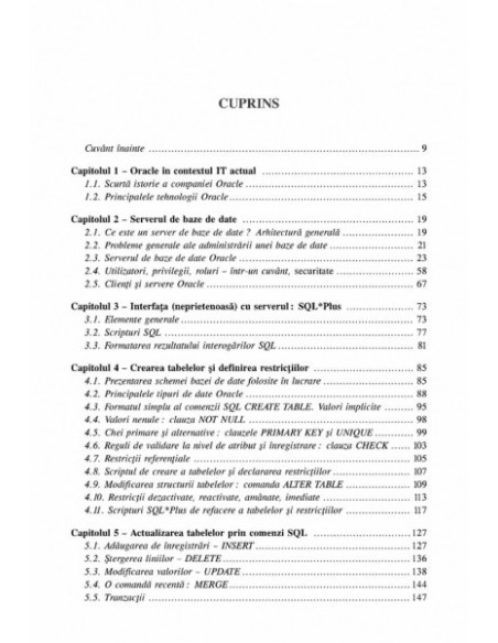 Oracle 9i2. Ghidul dezvoltării  aplicațiilor profesionale