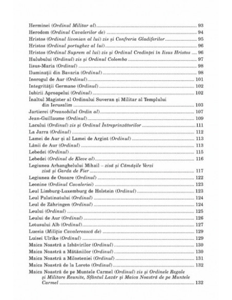 Dicționar inițiatic al ordinelor cavalerești