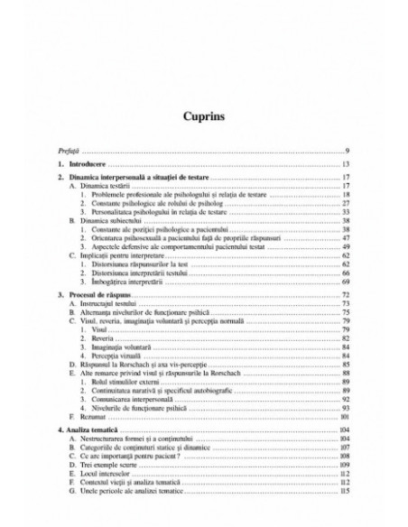 Interpretarea psihanalitică a testului Rorschach