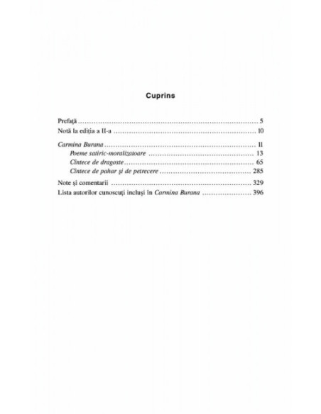 Carmina Burana. Antologie de poezie latină medievală (ediția a II-a)