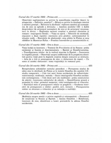 Hermeneutica subiectului. Cursuri la...