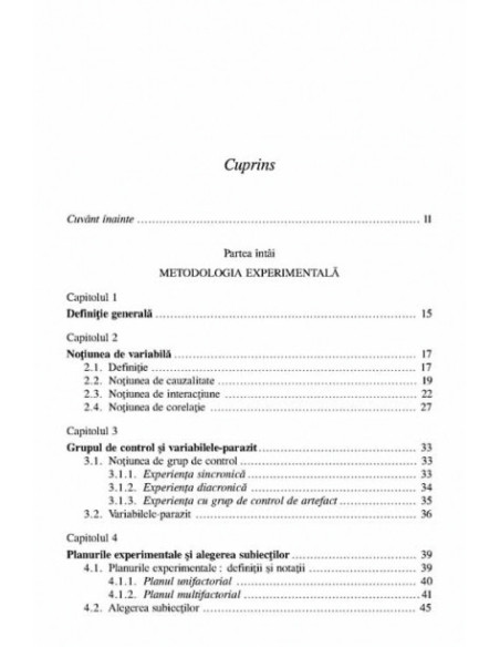 Metodele și statisticile experimentale în știintele umane