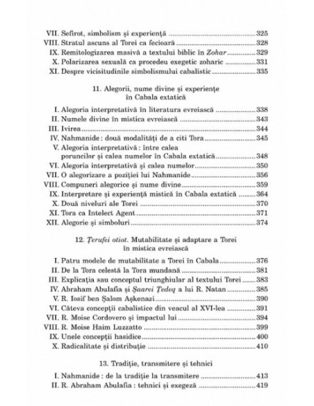 Perfecțiuni care absorb. Cabala și interpretare
