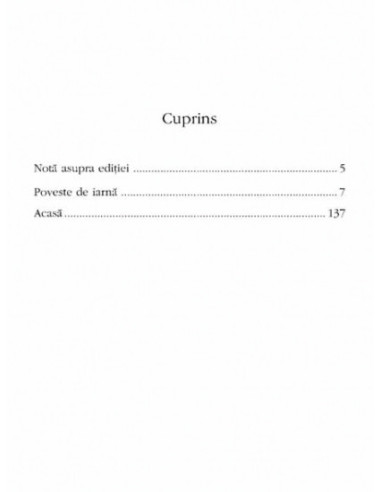 Poveste de iarnă • Acasă