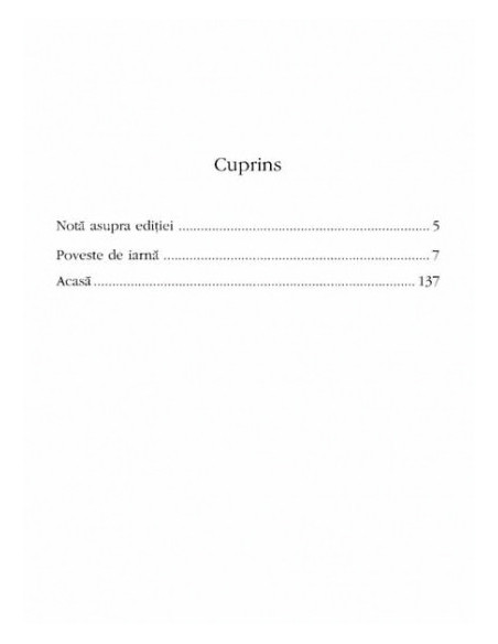 Poveste de iarnă • Acasă