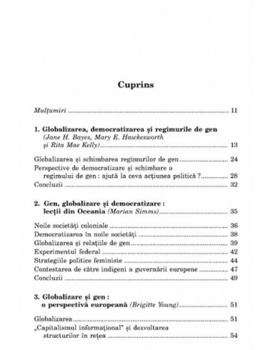 Gen, globalizare și democratizare