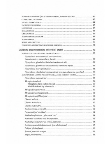 Patologia colului şi a corpului uterin