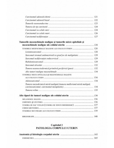 Patologia colului şi a corpului uterin