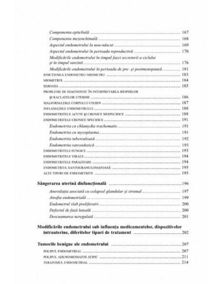Patologia colului şi a corpului uterin
