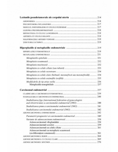 Patologia colului şi a corpului uterin