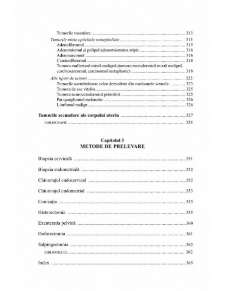 Patologia colului şi a corpului uterin