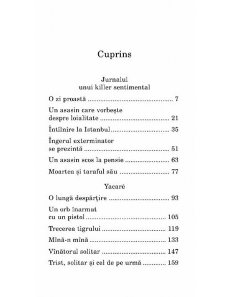 Jurnalul unui killer sentimental • Yacare
