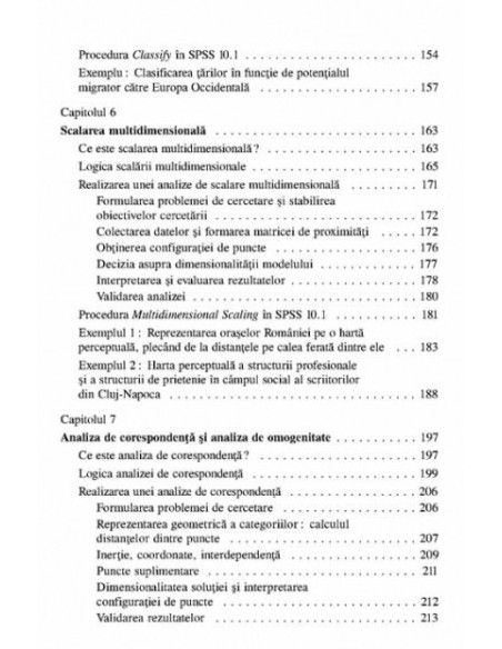 Metode avansate în cercetarea socială. Analiza multivariată de interdependență