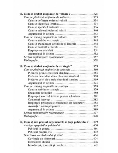 O introducere în arta argumentării. Pledarea şi respingerea argumentelor