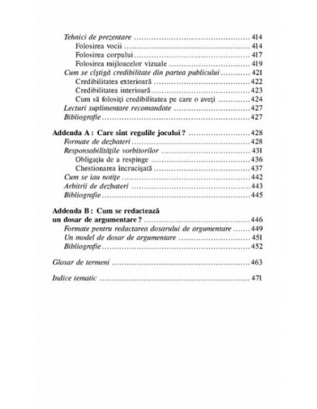 O introducere în arta argumentării. Pledarea şi respingerea argumentelor
