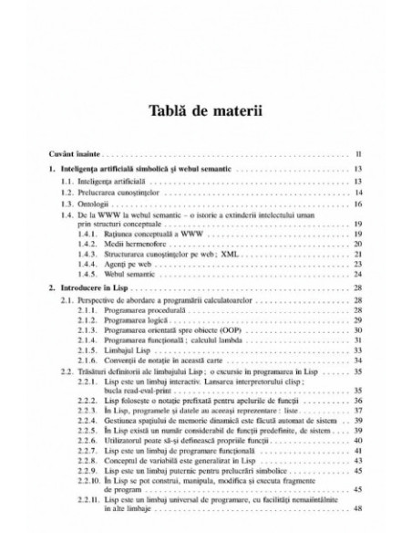 Programare in Lisp. Inteligența artificială și web semantic
