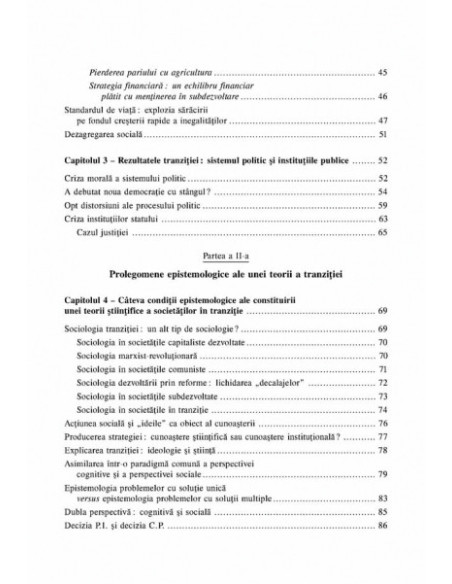 O analiză critică a tranziției