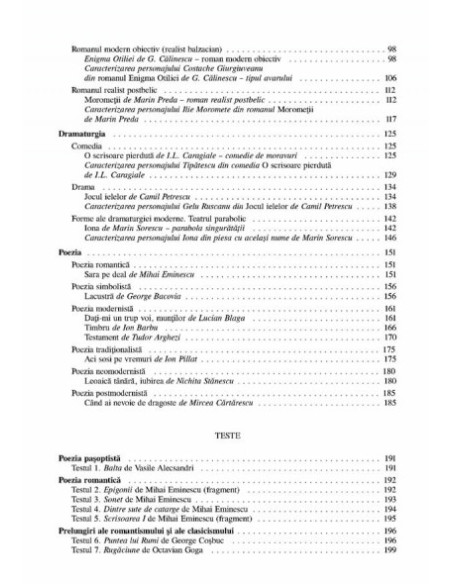 Literatura română pentru bacalaureat. Eseuri și teste