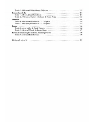 Literatura română pentru bacalaureat....