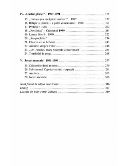 Eros, magie şi asasinarea profesorului Culianu