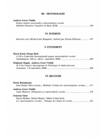 Psihologia Socială. Nr. 14/2004 – Buletinul Laboratorului „Psihologia cîmpului social”, Universitatea „Al.I. Cuza”, Iaşi