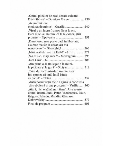 Vieţaşii de pe Rahova
