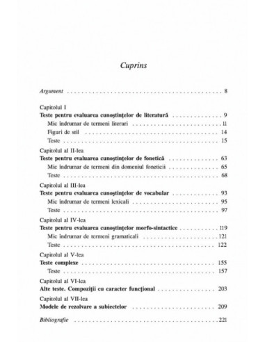 Teste de evaluare la limba şi...