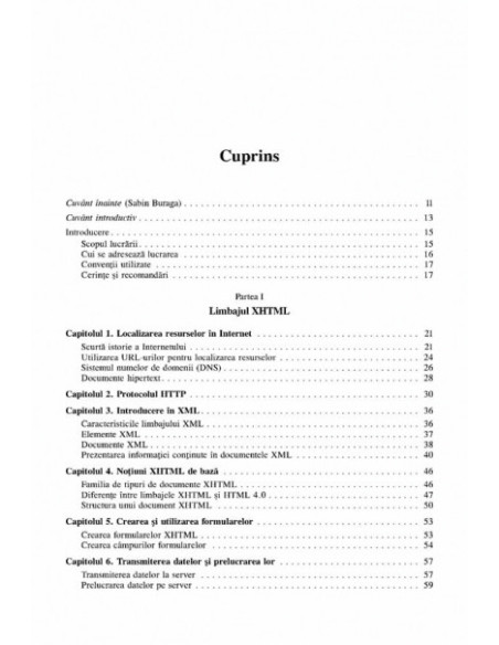 Dezvoltarea aplicațiilor WEB folosind XHTML, PHP și MySQL